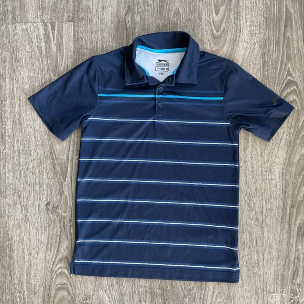 Slazenger golf shirt Boys Youth Blue  Size Medium‎